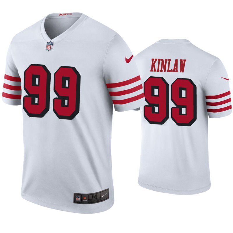 Men San Francisco 49ers #99 Javon Kinlaw Nike White Color Rush Legend Player NFL Jersey->san francisco 49ers->NFL Jersey
